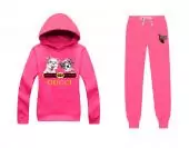 gucci tracksuit for mulher france hoodie two dog pink